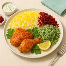 هنر ترکیب رنگ و تزئین در غذای ایرانی