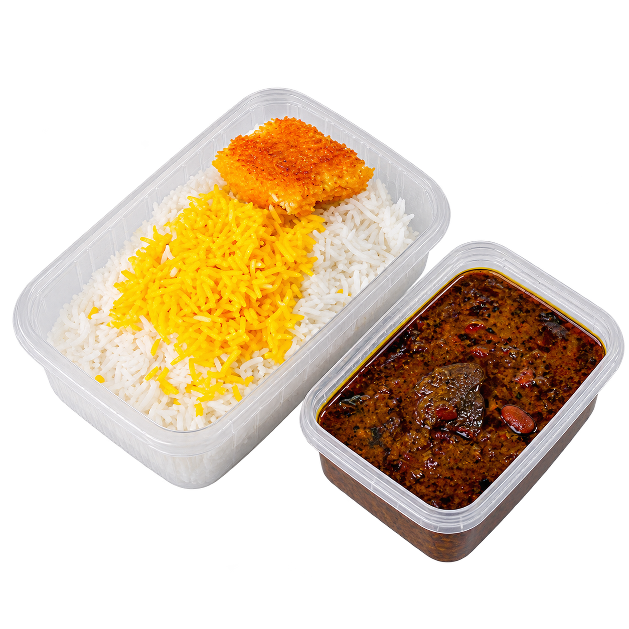 چلو قورمه سبزی